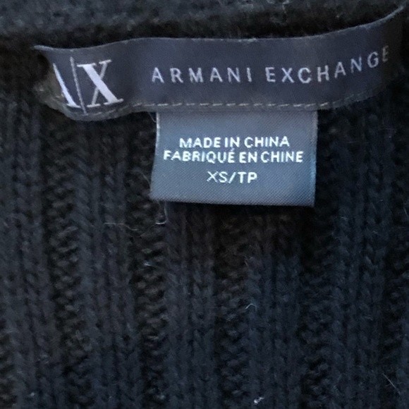 A/X Armani Exchange Wool Cotton Vest Angora Fur Panels Women's XS EUC - Picture 4 of 8
